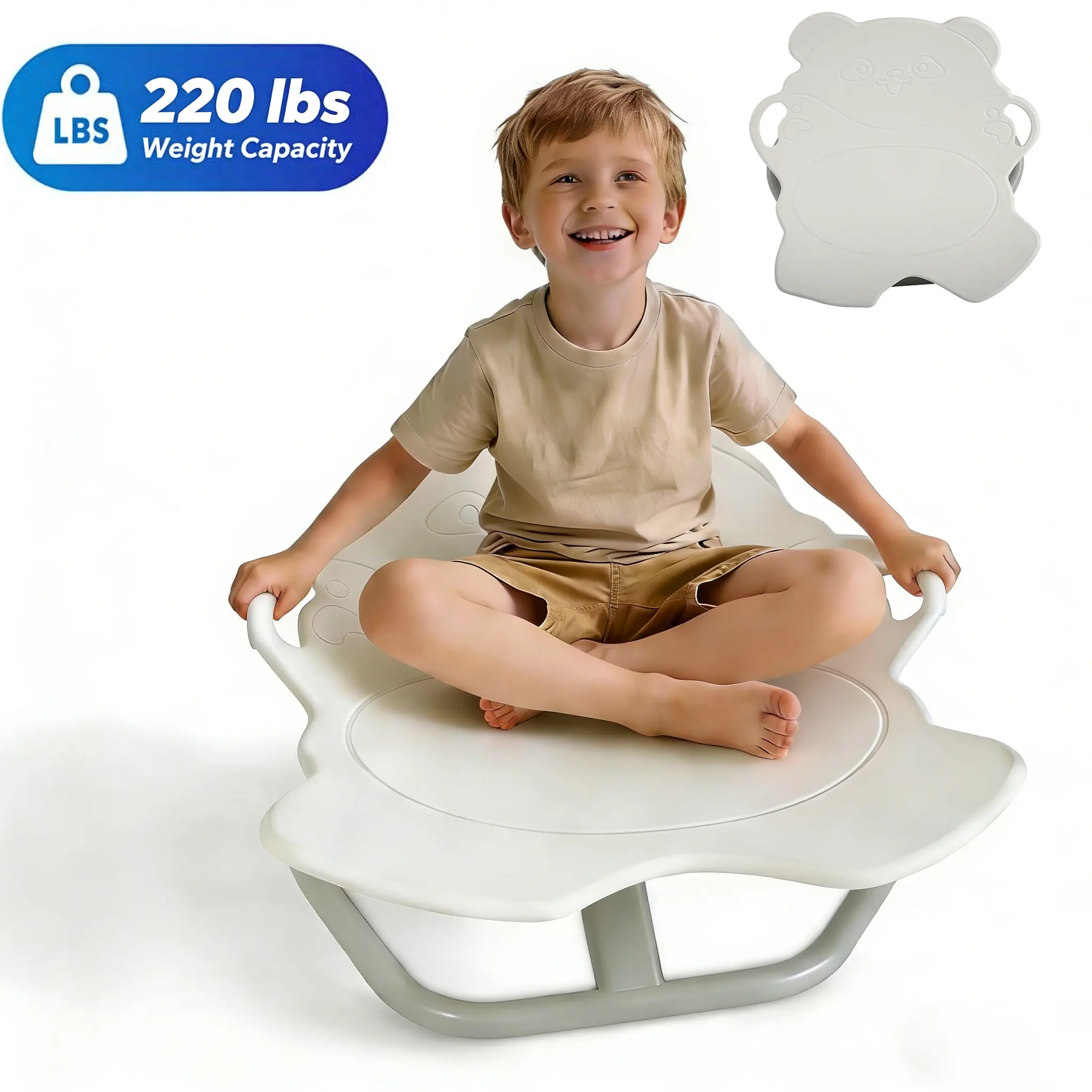 SCITOO Kids Swivel Chair, 220 LBS Capacity, Sensory Spinning Chair, Autistic Kids Sensory Toy Chair with Non-Slip Metal Base, Toddler Sit and Spin Chair for Coordination Balance Focus Training,summerwins