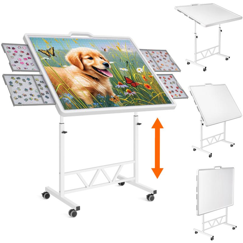Lifewit 1500-Piece Jigsaw Puzzle Board with Drawers – Multiple Options: Rotating, Tilting, Adjustable Height, Ideal Gift for Puzzle Lovers