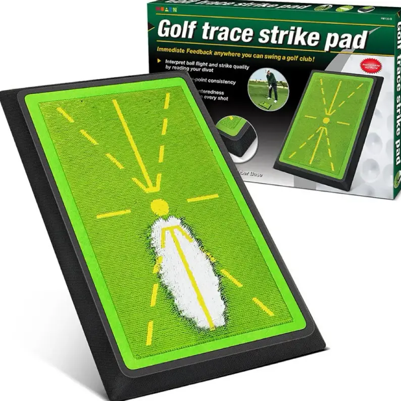 Golf Hitting Mat, Golf Mats Practice Outdoor Indoor for Swing Path Feedback Detection Batting, 17"x12" Practice Outdoor Indoor for Training Chipping Show Swing Path, Practice Outdoor Indoor, Golf Accessories for Training, Driving, Chipping, Gift summerwi