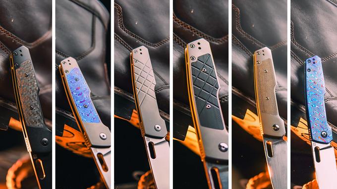 Artisan Cutlery Gambit Pocket Folding Knife with CPM S90V Steel Blade and Titanium Handle Design By Ray Laconico