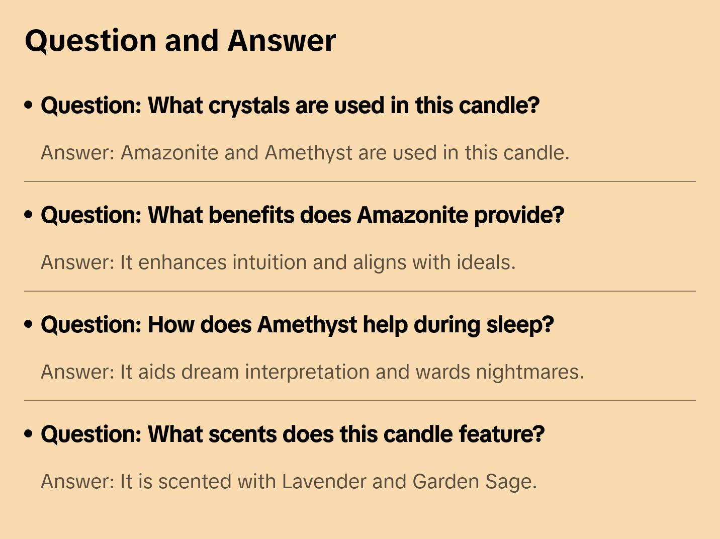 Intuition Crystal Candle