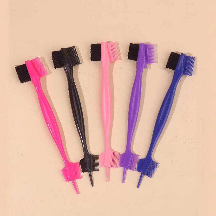 [Wequeen] Essential 3-Piece Hair Care Set – Comb/Brush Options for All Hair Types + Brow Brush + Satin Sleep Bonnet (Random Color)