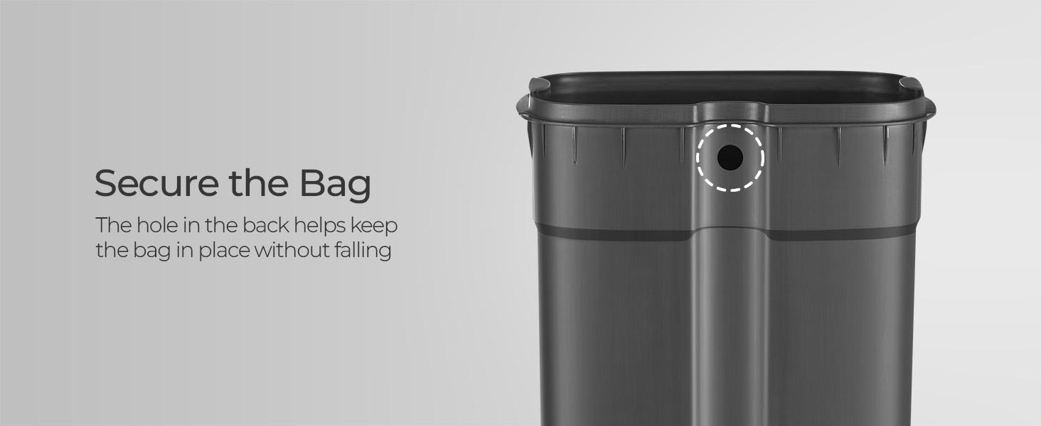 SONGMICS HOME Trash Can with Lid, 8 Gallon (30L) Garbage Can, Stainless Steel Small Waste Bin with Step Pedal and Inner Bucket, Soft Close, Kitchen cool trashcan SONGMICS HOME Trash Can with Lid, 8 Gallon (30L) Garbage Can, Stainless Steel Small Waste Bin with Step Pedal and Inner Bucket, Soft Close, Kitchen cool trashcan