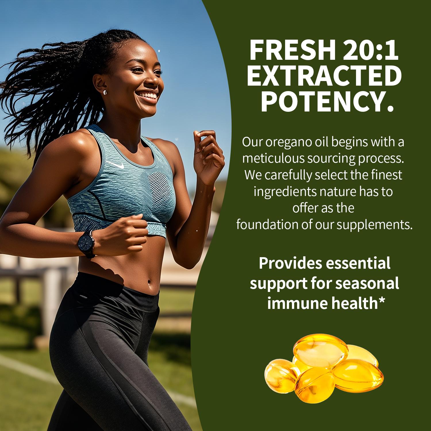 HiPlus Oil of Oregano with Black Seed Oil 300 Capsules | Natural Antioxidants for Fitness | Nutritional Support | Highly Effective Botanicals Edible Dietary Supplement