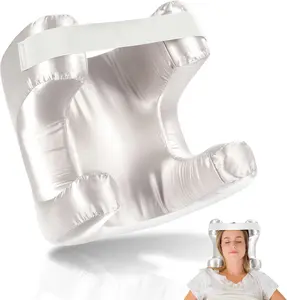 Memory Foam Face Pillow for Side Sleeper Anti-Wrinkle Massage Bed Pillow with Soft Pillowcase Beauty Pillow for Sleeping Face Down, Gold