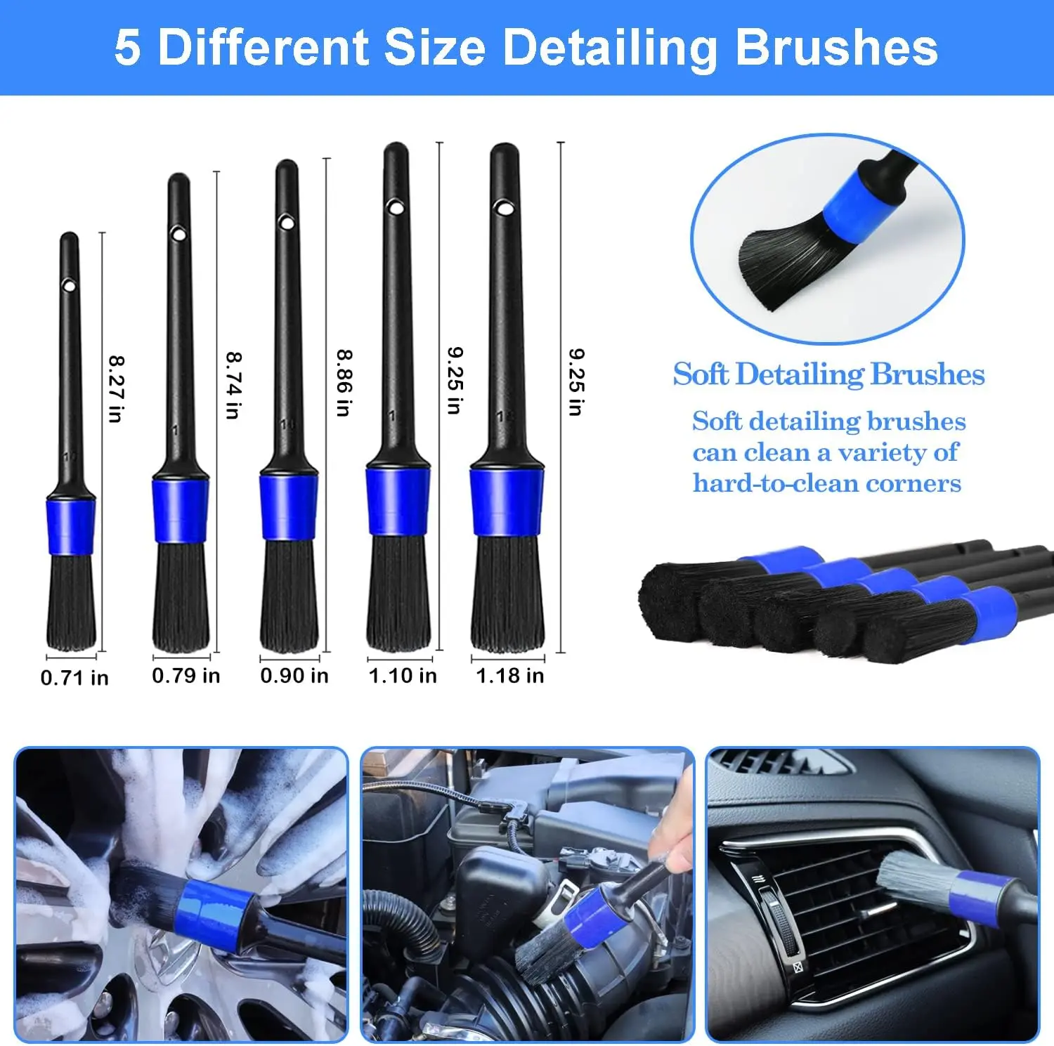 26Pcs Car Detailing Brush Set for Professional Auto Cleaning - TikTok Shop