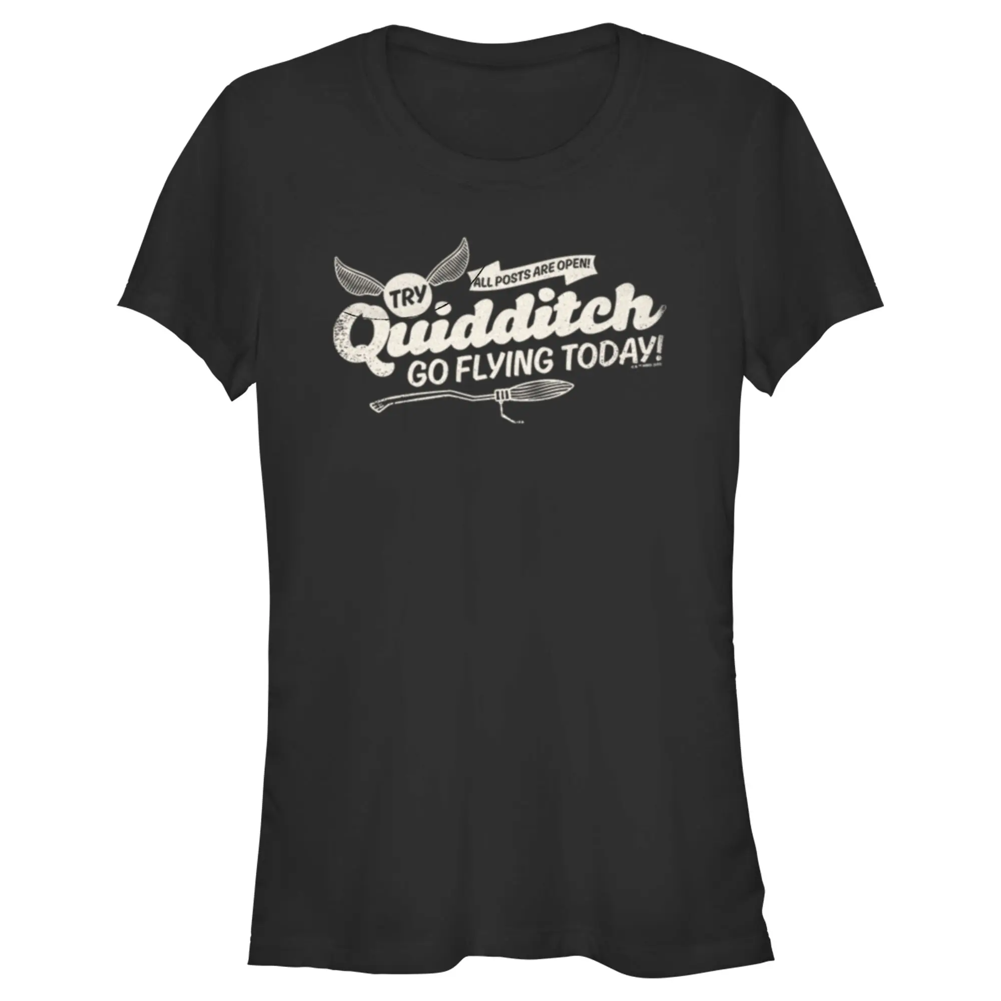 Juniors Womens Harry Potter Quidditch Go Flying Today T-Shirt