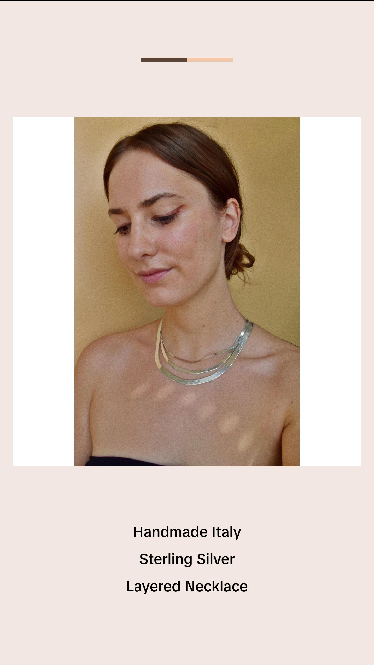 layering herringbone necklaces