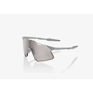 100% Glasses HYPERCRAFT - Matte Stone Grey - HiPER Silver Mirror Lens