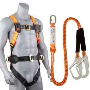 QFU Professional Safety Harness – Full Body Safety Harness for Roofing, Tree Climbing, Rappelling & Outdoor Adventures – Durable Thicken Climbing Gear for Men & Women