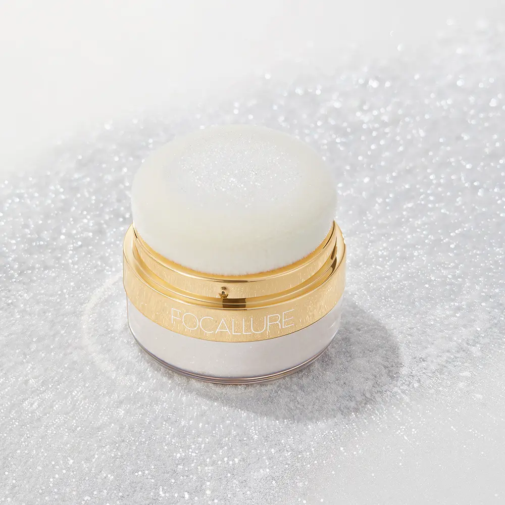 FOCALLURE Sparkle Highlight Powder, Waterproof & Long-Lasting Prismatic Luminous Glow, Highly Pigmented Multi-Use Shimmer Makeup For Face, Body & Hair Highlighter Balm Prismatic Glow Highlighter#backtoschool