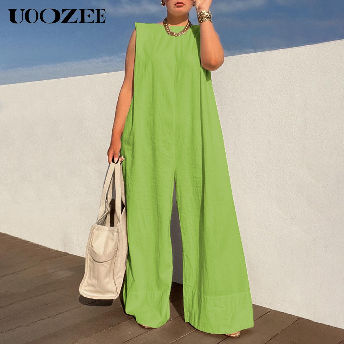 Solid Color Sleeveless Wide Leg Jumpsuit – Basic Style Simple and stylish, highlighting the daily elegance of modern women winter jumpsuit Springtok Womenswear
