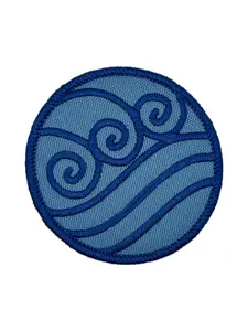 Waterbending Patch: Sew-On, Iron-On, or Velcro
