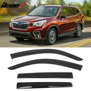 Window Visors Vent Rain Guards for Subaru Forester 2019-2024 4PCS Tape on