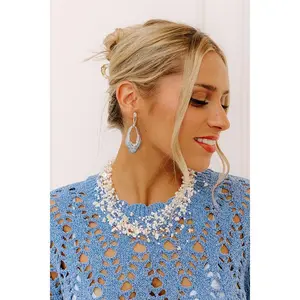 Kind Smile Earrings in Blue