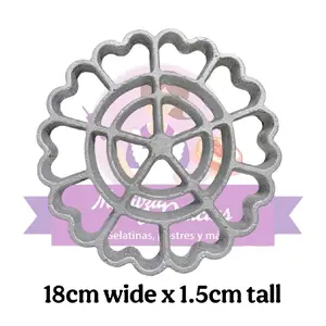 Jumbo Strip Rosette Mold/ Jumbo Molde Buñuelos con Líneas