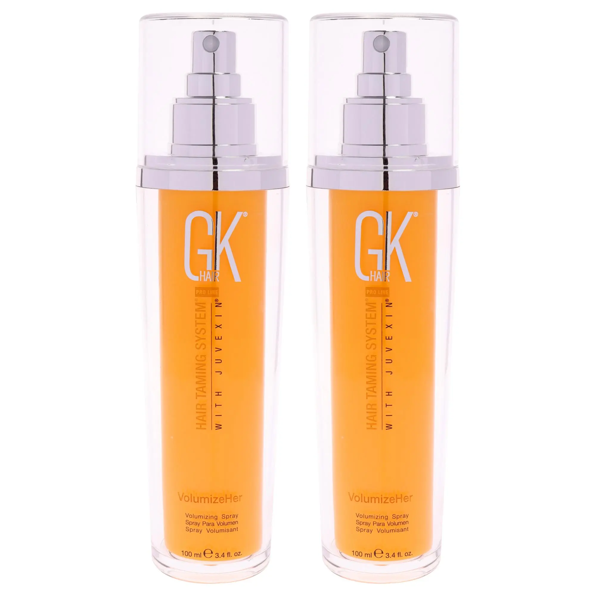 Global Keratin Hair Taming System Haircare Spray - Unisex, Adds Volume, 3.4 fl oz, Spray Form, Set of 2