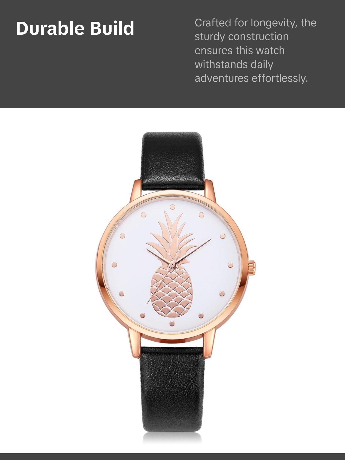 Women Pineapple Themed Watch