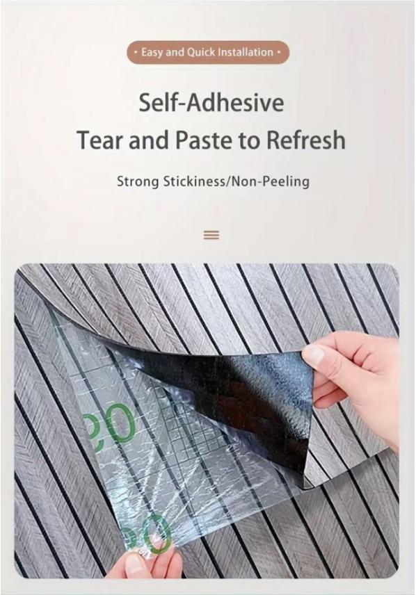 Extra Thick 3D Vintage Wood Grain Self-Adhesive Wallpaper - Removable, Washable, Waterproof, Moisture-Proof, 1 Roll, Perfect for DIY Projects,forKitchen, Living Room, Bathroom, Corridor, Home andDormitory,Vinyl-15.7*118.1 inch