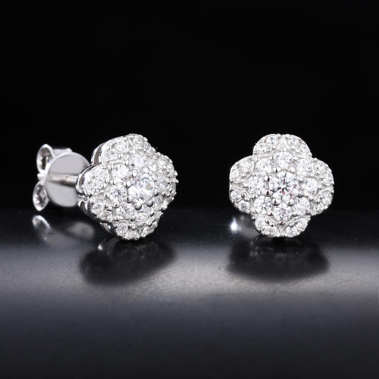 【#E600】Starry Ear Nails UCCIYO Lab-Created Moissanite Earrings For Women S925 Sterling Silver Stud Earring Men Hip Hop Jewelry Couple Gift