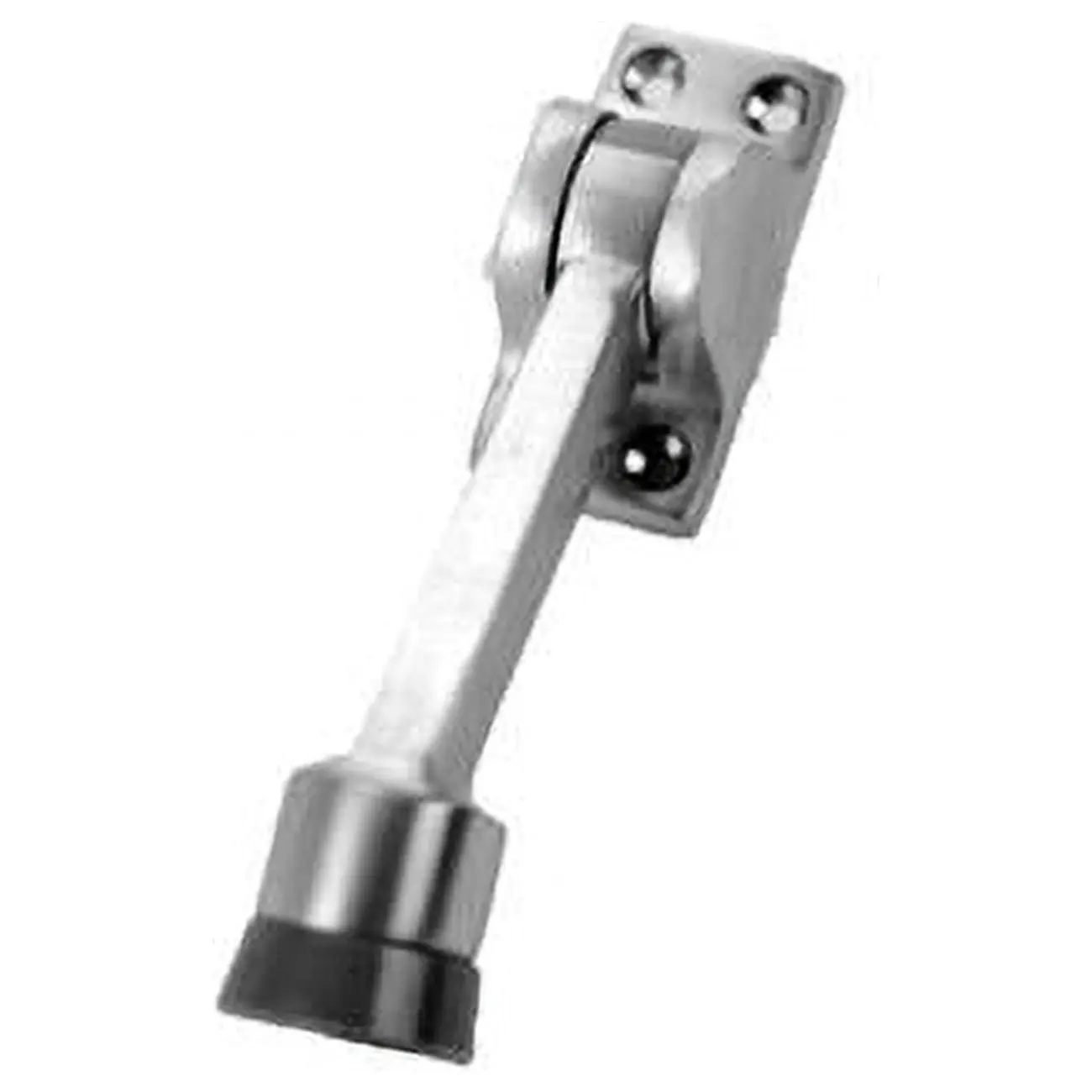 Don-Jo Manufacturing 1464-626 4 in. Brushed Chrome Kick Down Door Stop for Personal Use, Durable Door Stops for Home Hardware Needs