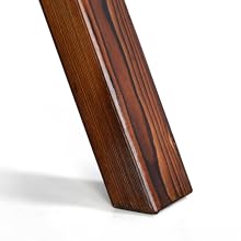 VINGLI Heavy Duty 660 LBS Wooden Swing Frame with Extra Bottom Connection Board, Upgraded A-Frame Porch Swing Bench Stand for Indoor & Outdoor (Rustic)