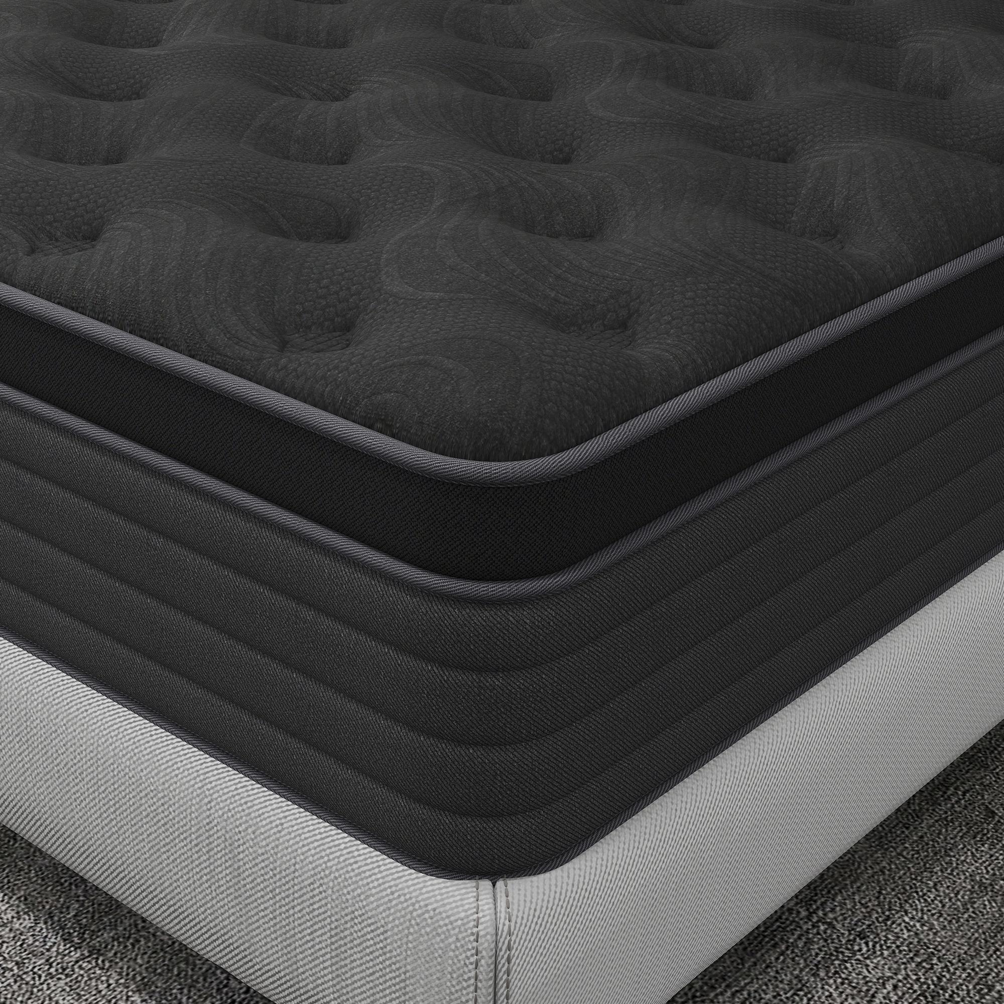 mattress queen size 12-inch/14-inch Spring Mattress, Memory Foam, Pocketed Coils, Ergonomic Design, Medium Firmness, Offers Comfortable & Supportive Sleep Experience, Ideal for Home & Hotel Use,es, colchones para cama,hibrid  mattress Gel Topper Full
