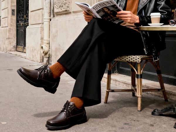 BRUNO MARC Men's Square Toe Dress Shoes Walk Oxfords with Removable Arch Booster & Cushioned Insole for Enhanced Comfort