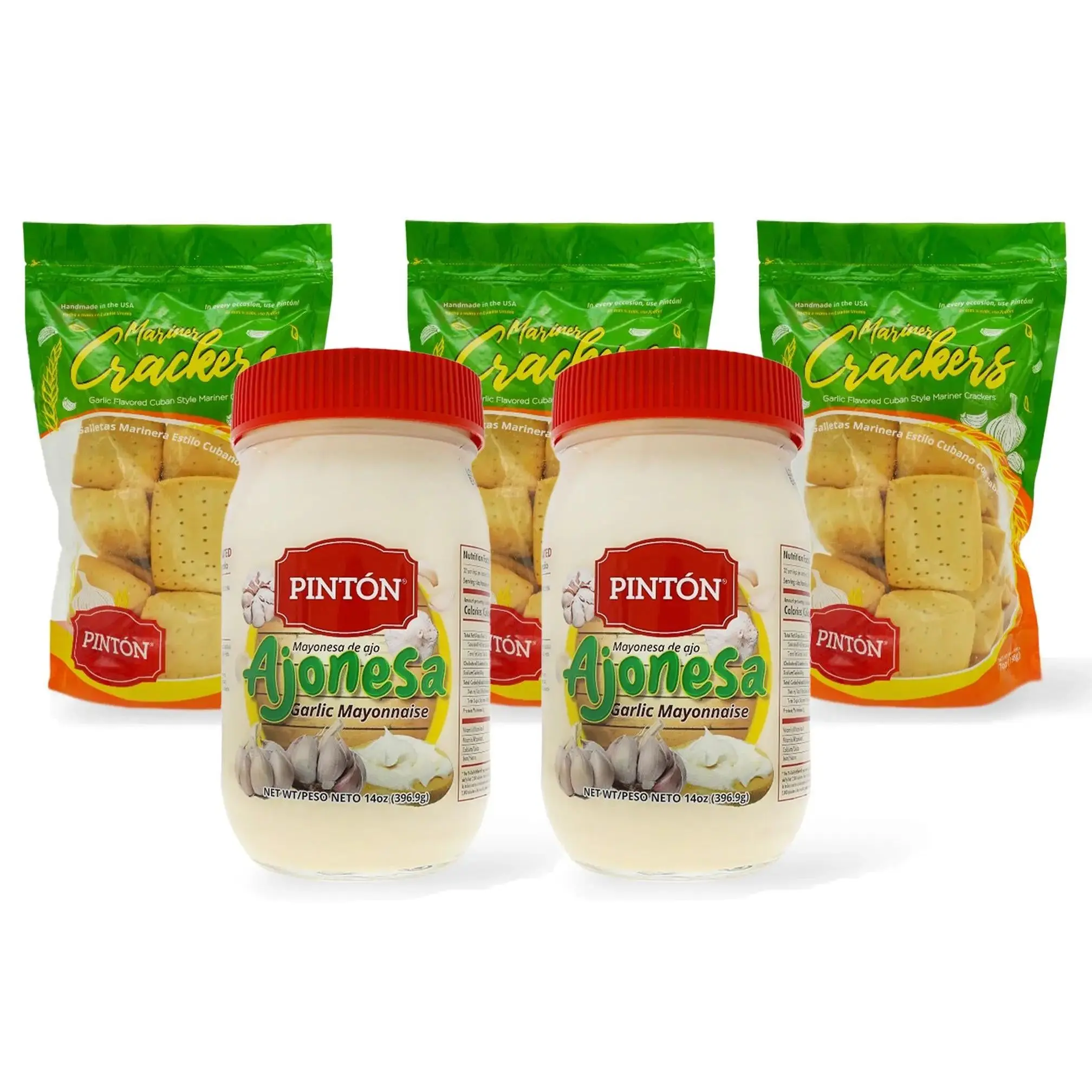 Pintón Ajonesa & Garlic Crackers Combo (ahorre más) Snack Pintón Ajonesa & Garlic Crackers Combo (ahorre más) Snack