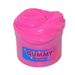 Bubbaboo Gummy Whip 8 oz Thick & Glossy Slay Slime - Fruity Gummies Scent, Super Soft Squishy Texture, Bright Candy Pink, Holdable Whipped Cream - fun freebies with every order