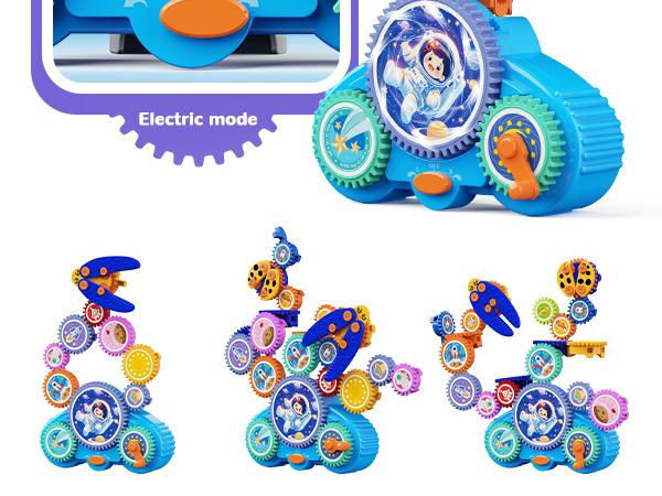 KOKODI STEM Gear Building Set, Mechanical Gear Engineering Kit, Puzzle Motor and Manual Dual Drive Construction Toy, 18 Large 40 mm Gears, Fine Motor and Sensory Learning Play KOKODI STEM Gear Building Set, Mechanical Gear Engineering Kit, Puzzle Motor and Manual Dual Drive Construction Toy, 18 Large 40 mm Gears, Fine Motor and Sensory Learning Play