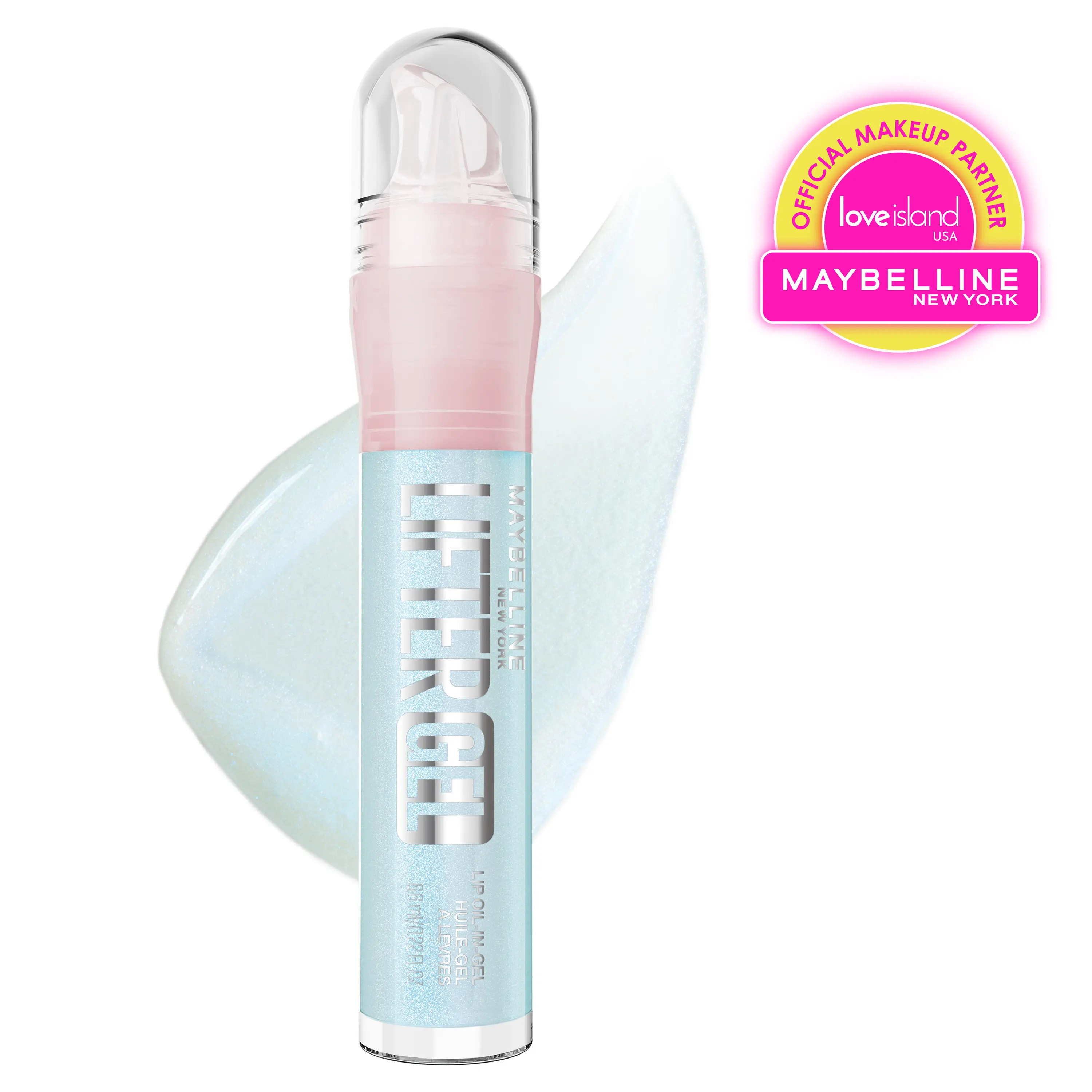 Lifter Gel Lip Gloss, Oil-in-Gel, 24H Hydration, Hyaluronic Acid, Reflective Shine, Maybelline New York