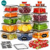 42pcs (21 Containers & 21 Lids)