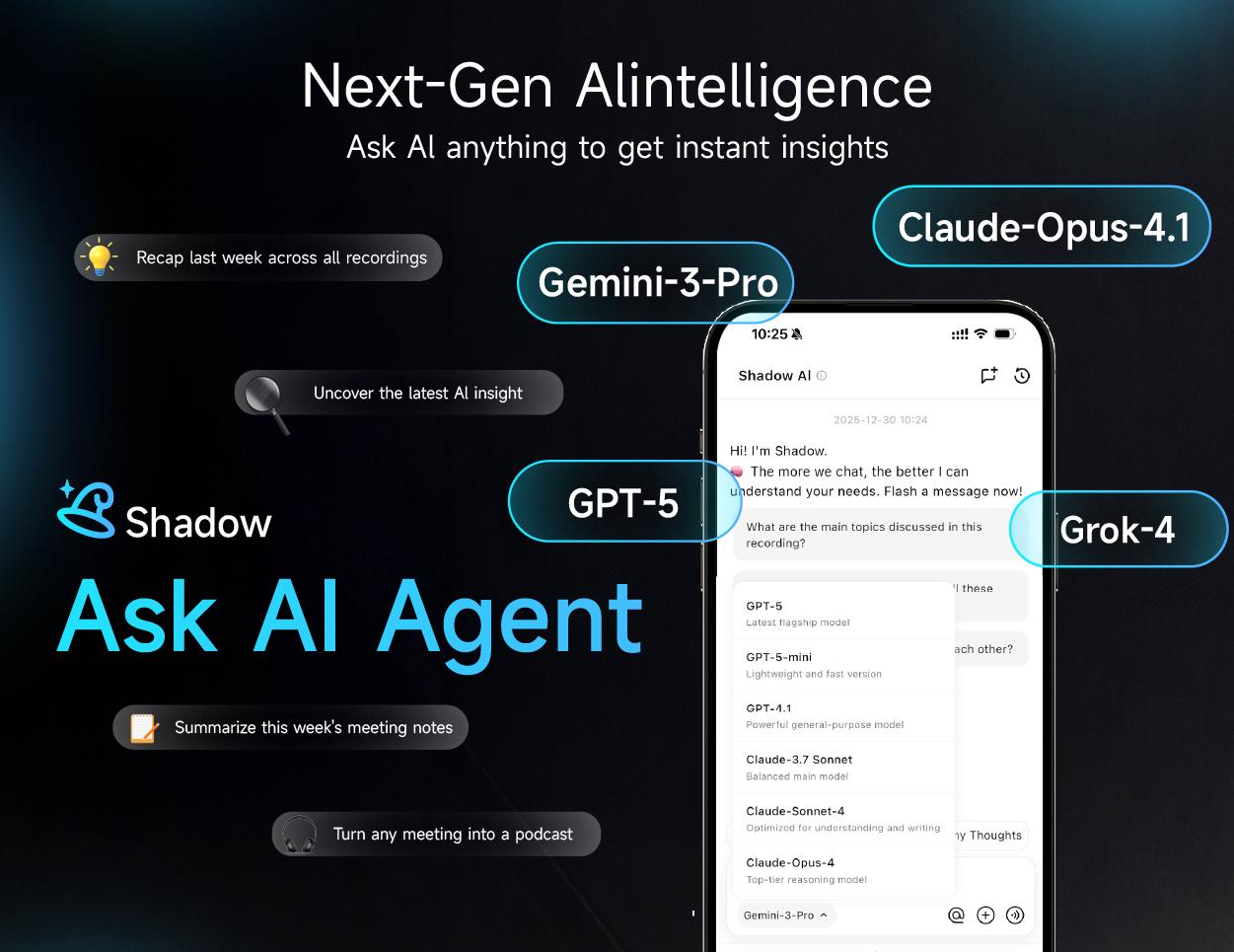 Mobvoi TicNote Agentic AI Notetaker Translator Voice Recorder 64GB Memory Note Recorder 120+ languages with Speaker ID Real-time Transcription and Translation AI Podcast Deep Research Content Creation for Phone Call Lectures Meetings Interviews