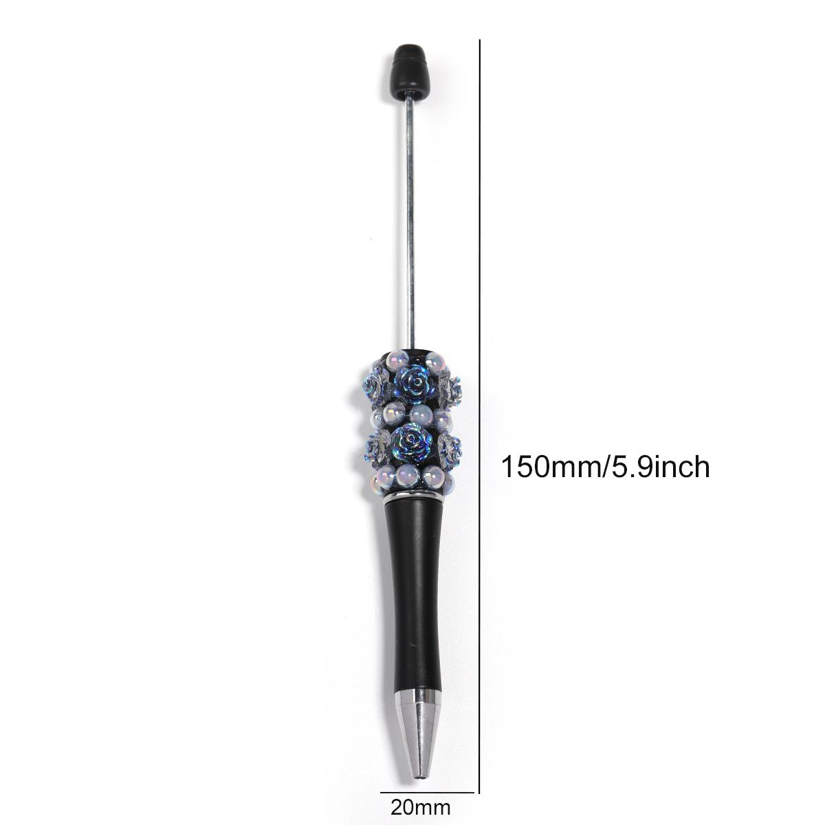 【P206】5pcs Beadable Pens pearl flower shape