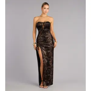 Kassandra Lace-Up Formal Dress