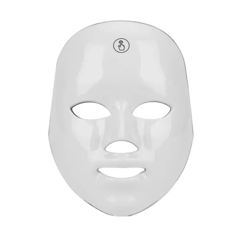USB-Charged 7-Color LED Facial Mask, Photon Skin Rejuvenation Mask for Daily Care, Face Skincare Device and Facial Beauty Massager for Women & Girls, Rechargeable Facial Mask