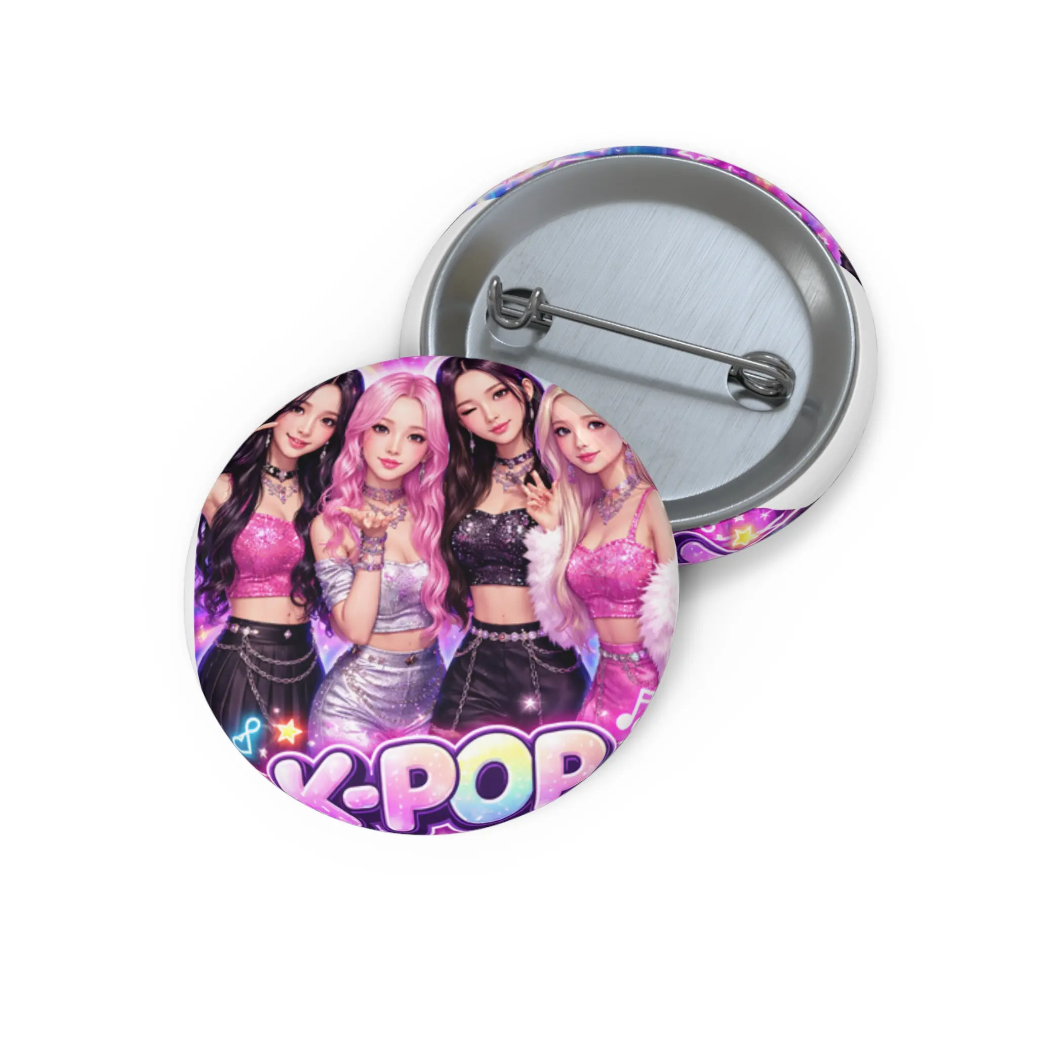 K-Pop Girl Group Pin Button | Music Fan Badge