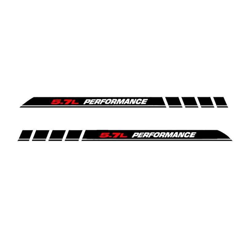 5.7L Performance Pickup Truck Engine Hood Decals Emblem Sticker for Dodge Ram 1500 2500 3500