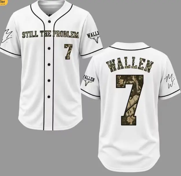 Women's Professional Baseball Jersey - Wallen Still The Problem Tour 2026 - Country Music Fan Merch Shirt