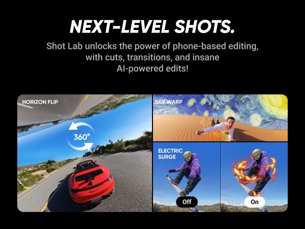 Insta360 X4 - 8K Waterproof 360 Action Camera, 4K Wide-Angle Video, Invisible Selfie Stick, Removable Lens Guards, 135 Min Battery Life, AI Editing, Stabilization, for Sports, Travel, Outdoor