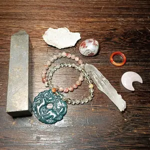Crystal and Jewelry Set Claim with Entertainment Reading Tarot Spiritual Support Guidance Intuitive or Custom Selection