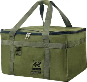 Tactical Camping Storage Bag Utility Tote Bag Camping Kitchen Organizer 42L Extra-Large Capacity Ideal for Travel, Outdoor Adventures Home Use and More