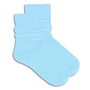 Sky Blue Slouch Socks