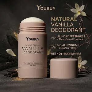 YOUBUY Vanilla Deodorant Stick for Women & Men - Long-Lasting Odor Protection, Aluminum-Free, Fresh Scent for All-Day Confidence, Cruelty-Free & Vegan 40g