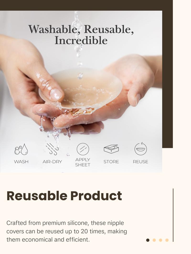 Nippies Skin Teardrop Adhesive Nipple Covers, Fits A-B Cups