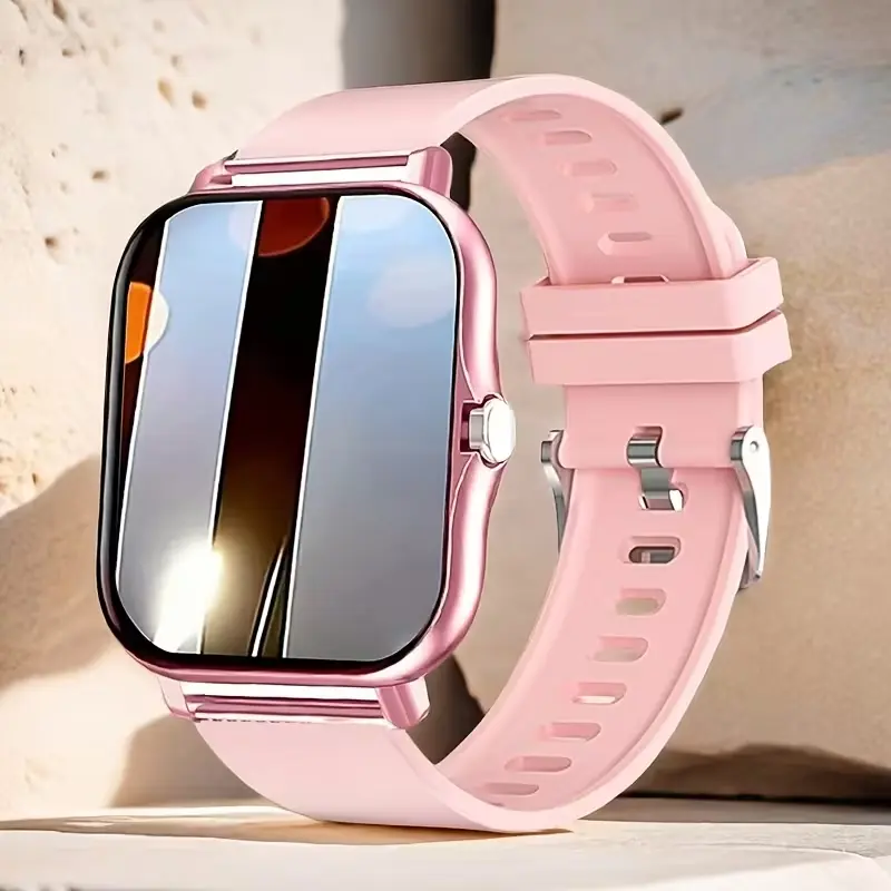 Smart Watch for Father's Day & Summer Festivals - Wireless Communication, Multiple Sports Modes, No-Motion Alerts, Weather Updates, Message Notifications, Stylish Bezel-Less Wearable Device
