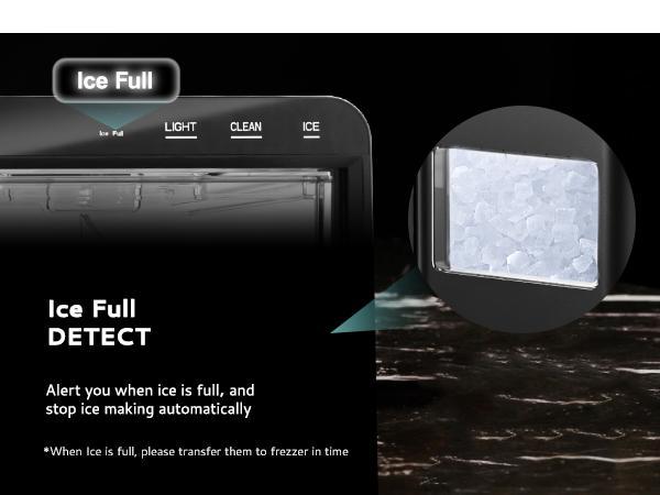 Euhomy 2025 Nugget Ice Maker Countertop, 44Lbs/24H Pebble Ice Maker Machine, Self-Cleaning Pellet Ice Machine with Ice Scoop&basket, Sonic Countertop Ice Machine for Home/Kitchen/Office(Black)