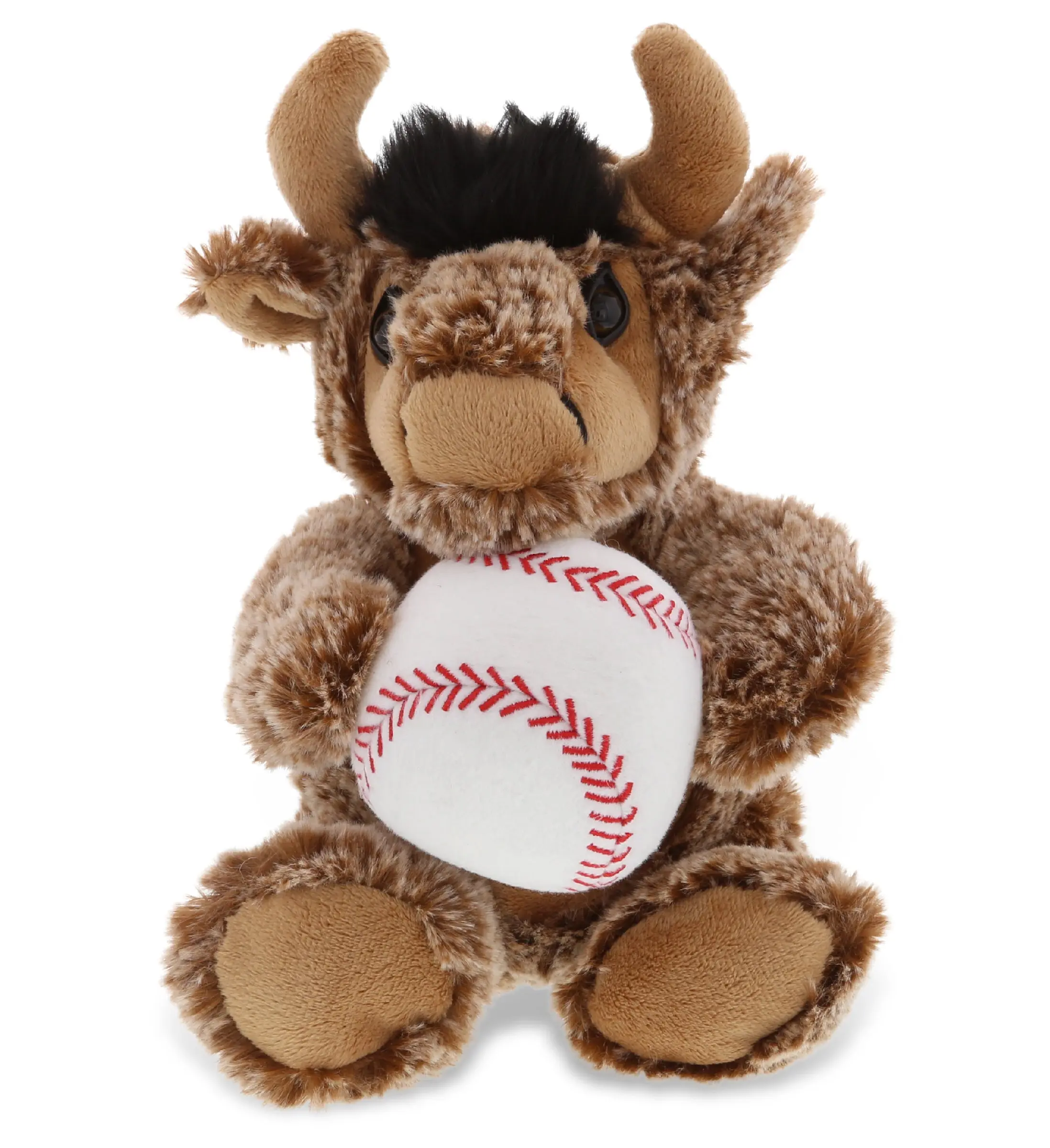 PLUSH BASEBALL - SUPER SOFT PLUSH - SITTING BUFFALO