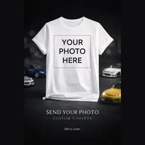 Custom Shirt 100% Polyester White Background - Create your own design/picture Customizable